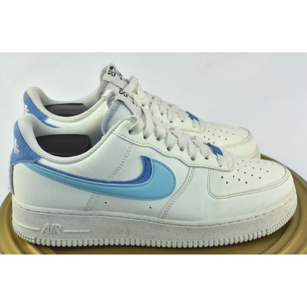 Nike Air Force 1 '07 LV8 82 Men's Shoes Size 8 Blue Chill/White Sneakers - Picture 3 of 11
